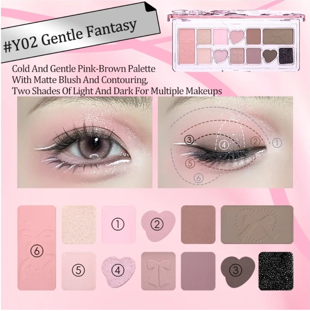 VEECCI eyeshadow Matte Shimmer Eleven colors Multipurpose Portable eyeshadow palette 9.3g Original Makeup Cosmetics