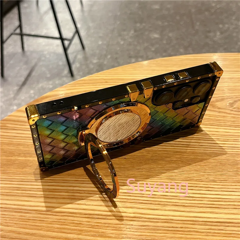 Luxury Mirror Weave Pattern Phone Case For Iphone Pro Max Plus_voghion.com