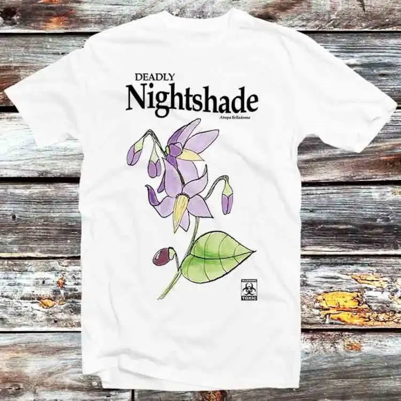 

Deadly Nightshade Atropa Belladonna Plant Flower Toxic Poison T Shirt Vintage Retro Cool Gift Mens Womens Unisex Cartoon Anime