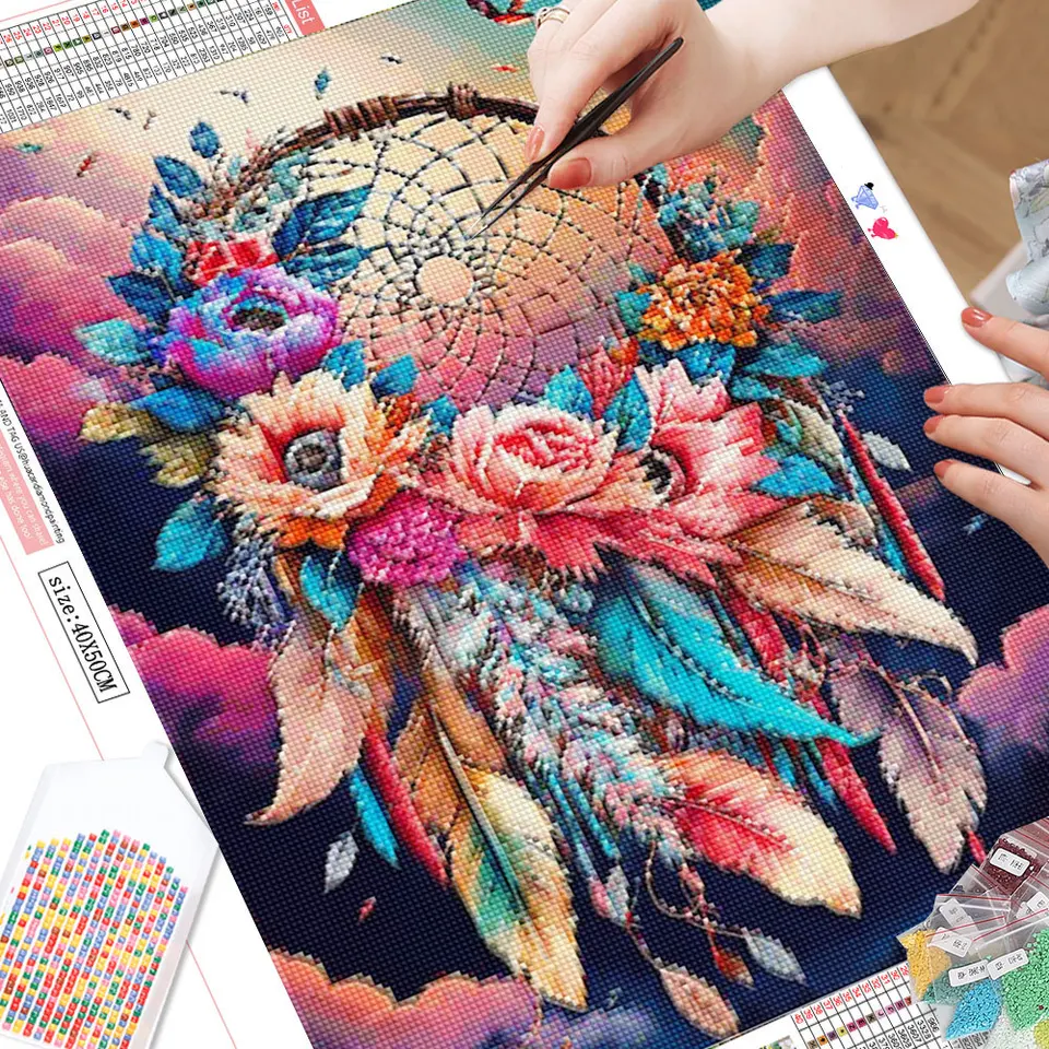 DPHERO 5D Arbre de Vie Diamond Painting, DIY Arbre Peinture Broderie