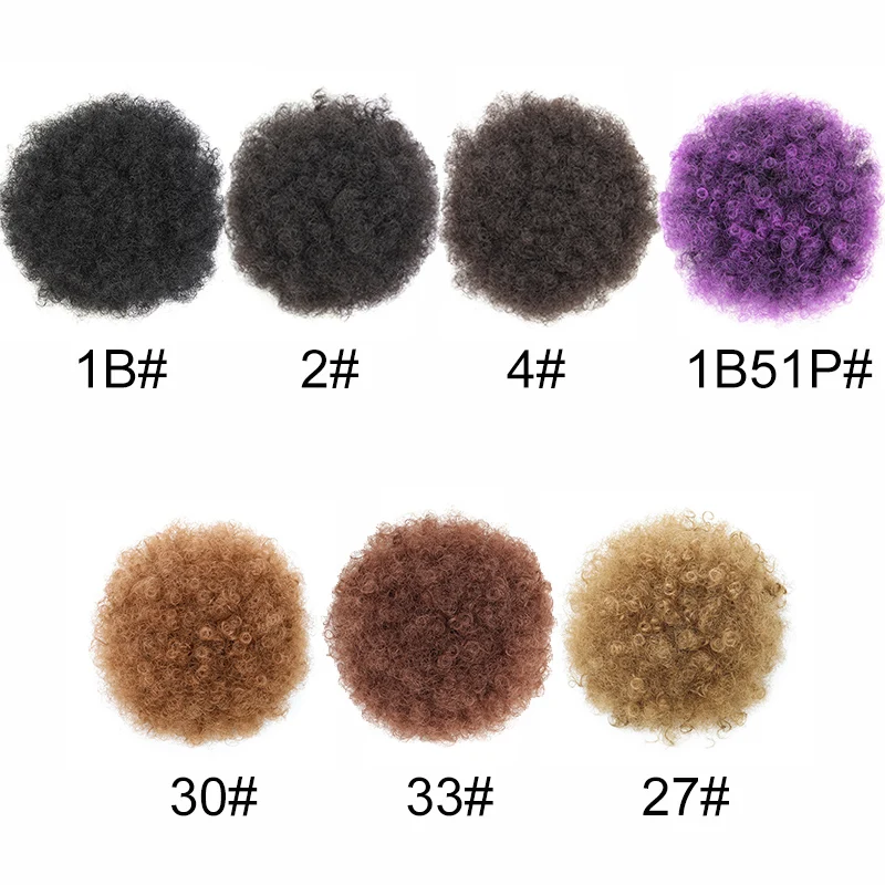 WIGSIN Synthetic Afro Puff Hair Bun Extension Image 1