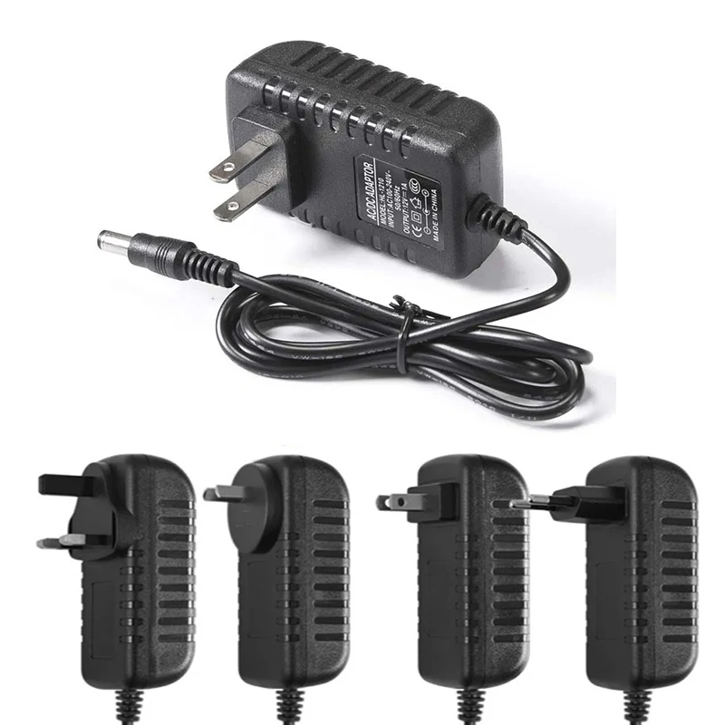 Universal AC to DC Transformer Power Converter for LED Lighting (12V Output, Multiple Amperage Options)