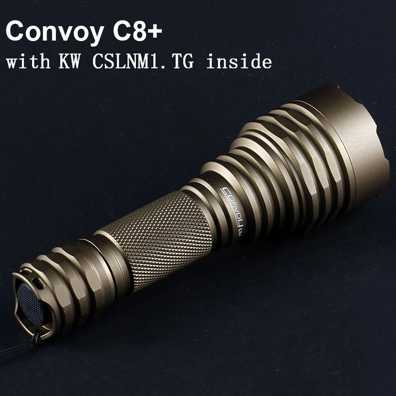 

Высокомощный светодиодный фонарик Convoy C8 Plus с кВт CSLNM1.TG 6500K, фонарик, фонарь для кемпинга 18650, портативный светильник онарь