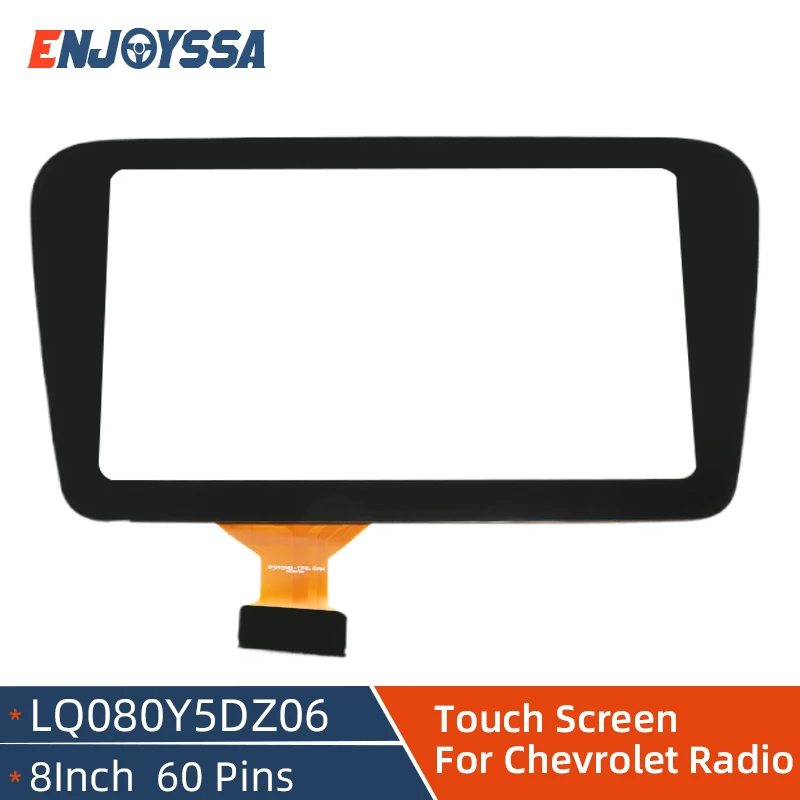 LQ080Y5DZ06 Navigation Touch Screen 8 Inch 60 Pins Glass Touch Screen For Chevrolet Malibu Equinox 16-21 Auto Radio Parts