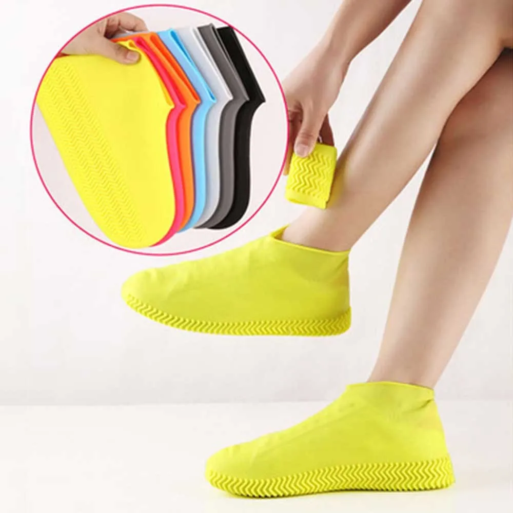 

Waterproof Silicone Shoe Cover Recyclable Boot Cover Protector For Outdoor Rainy Non-Slip Shoe Covers Reusable Outdoor Tools