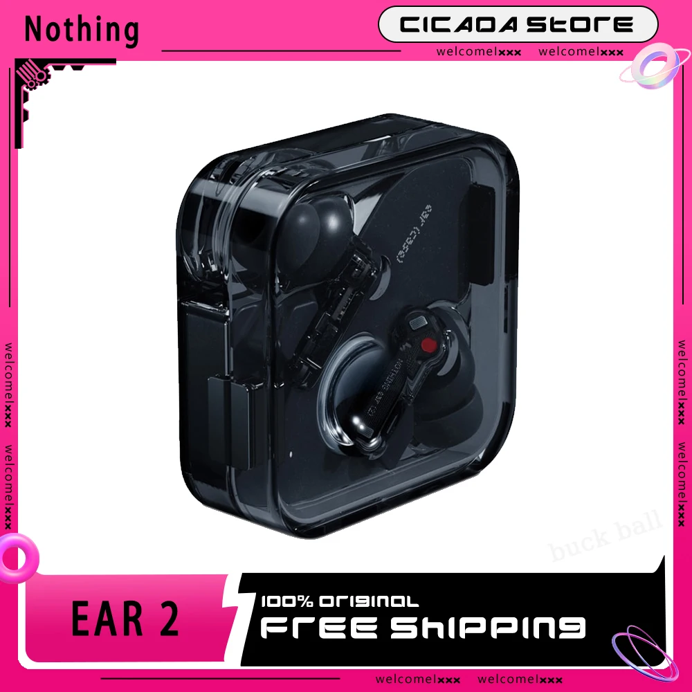 

Nothing Ear 2 Wireless Earbuds Dynamic Bluetooth Earphones In-Ear Ergonomic Design Headset Hi-Res Anc Noise Reduction Bass Gift