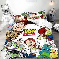 Ensemble de literie Anime S-tory Home, housse de couette, taie d'oreiller, cadeau pour enfants, lit simple ou double pour adulte, grande taille, housse de couette à fermeture éclair 1