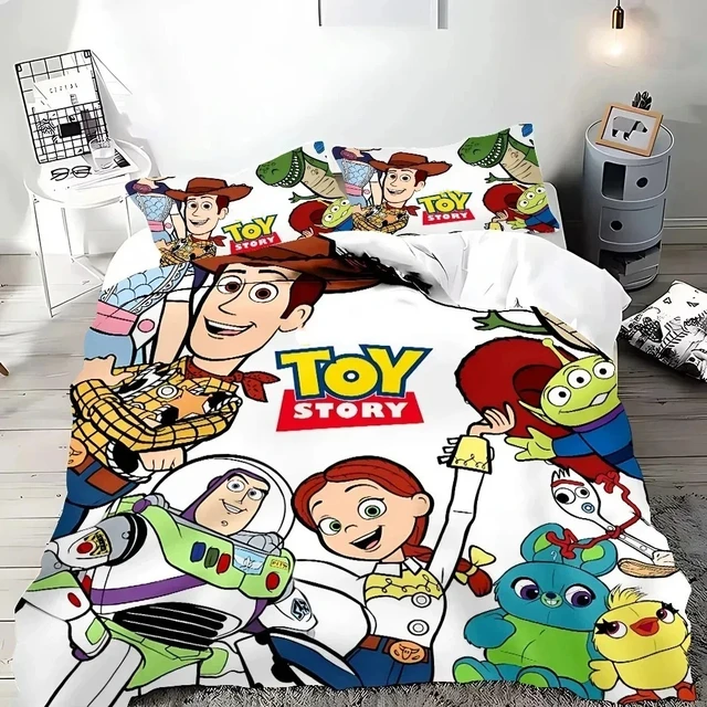 Ensemble de literie Anime S-tory Home, housse de couette, taie d'oreiller, cadeau pour enfants, lit simple ou double pour adulte, grande taille, housse de couette à fermeture éclair 1