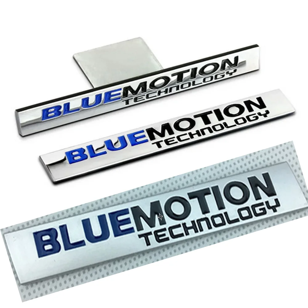 Per Passat B8 Polo Golf 6 7 Bluemotion Logo Sticker Accessori Car Trunk Grille 3D Metal Logo Letter Badge Sticker