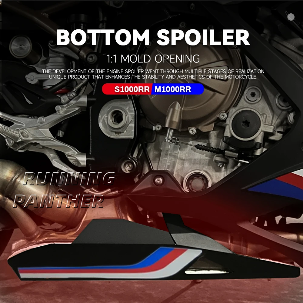 

New For BMW M1000RR S1000RR Belly Pan Engine Spoiler Lower Fairing Body Frame Panel Protector Bellypan S / M 1000RR 2019 - 2022
