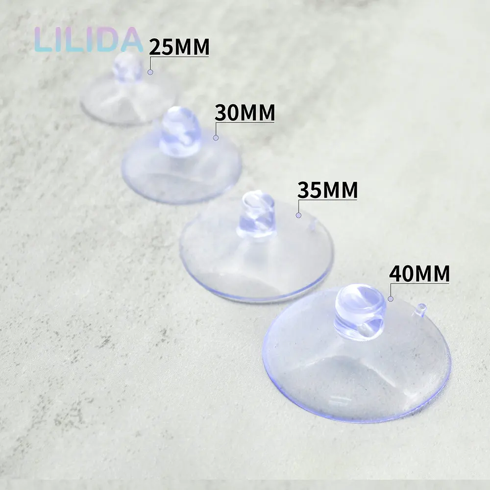 Clear 18/20/30mm Sucker Suction Cups Transparent plasitc Mushroom Head  Suckers Cup - AliExpress