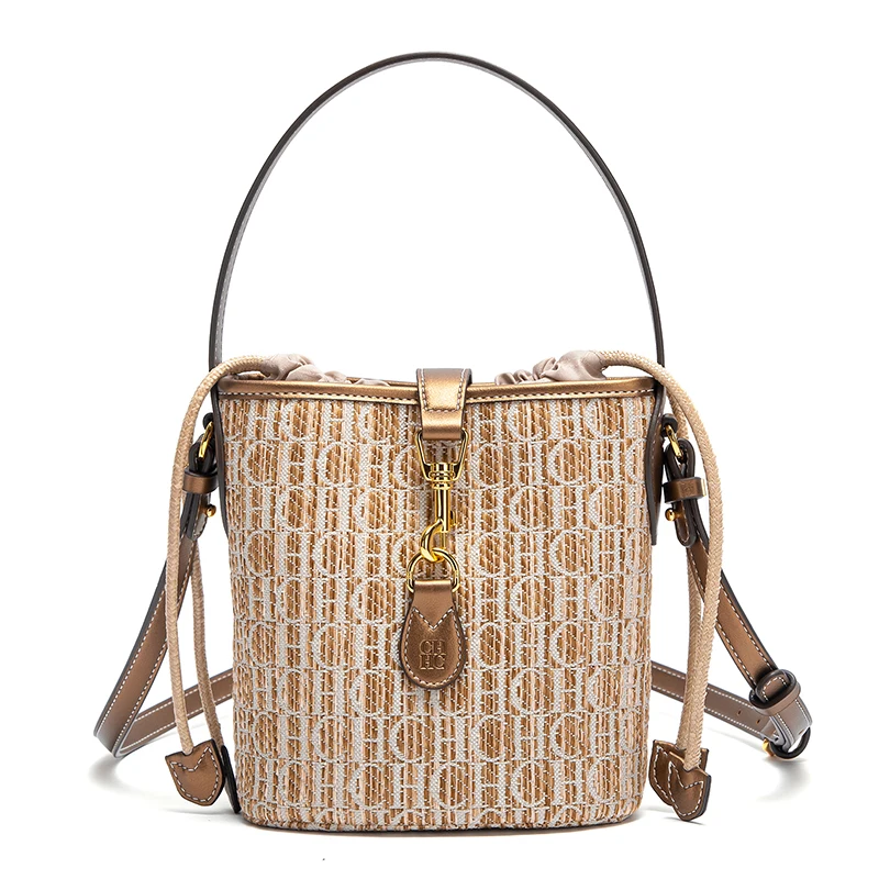 حقيبة يد نسائية منسوجة من البولي بروبيلين بتصميم C...