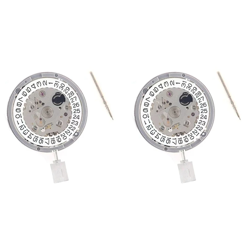 

2X NH35 NH35A Movement High Accuracy Mechanical Watch Movement Date At 3 Datewheel 24 Jewels Automatic Self-Winding