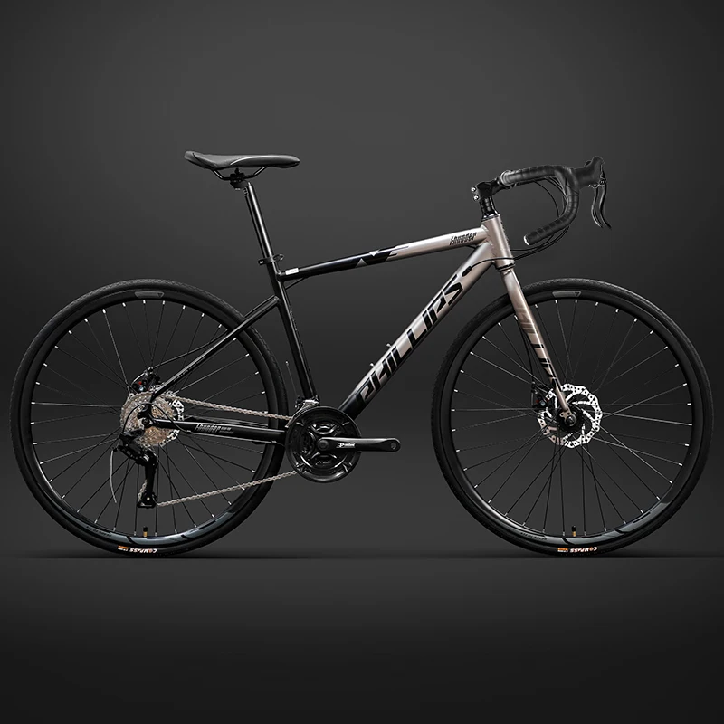 

700c Road Bike Aluminum Alloy Road Bikes 27/30 Speed Disc Brake Racing Bicycle Gravel Bike MTB Curve Handlebar Road Bicycle