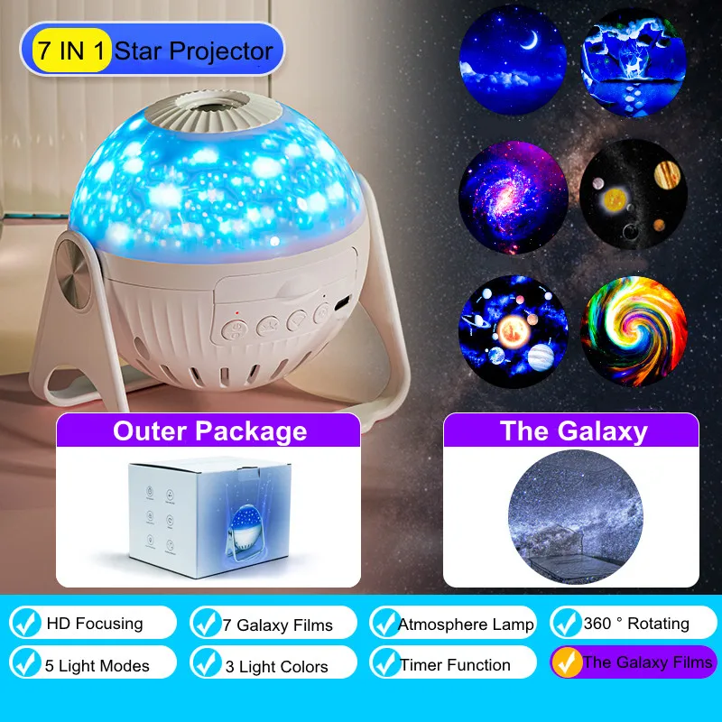 Sternenhimmel Ozean Universum Projektions Lampe UFO Projektor LED  Nachtlicht USB Akku Betrieben Schreibtisch Kopflampe Für Kinder Kinder Baby  Geschenk Von Senden, 10,88 €