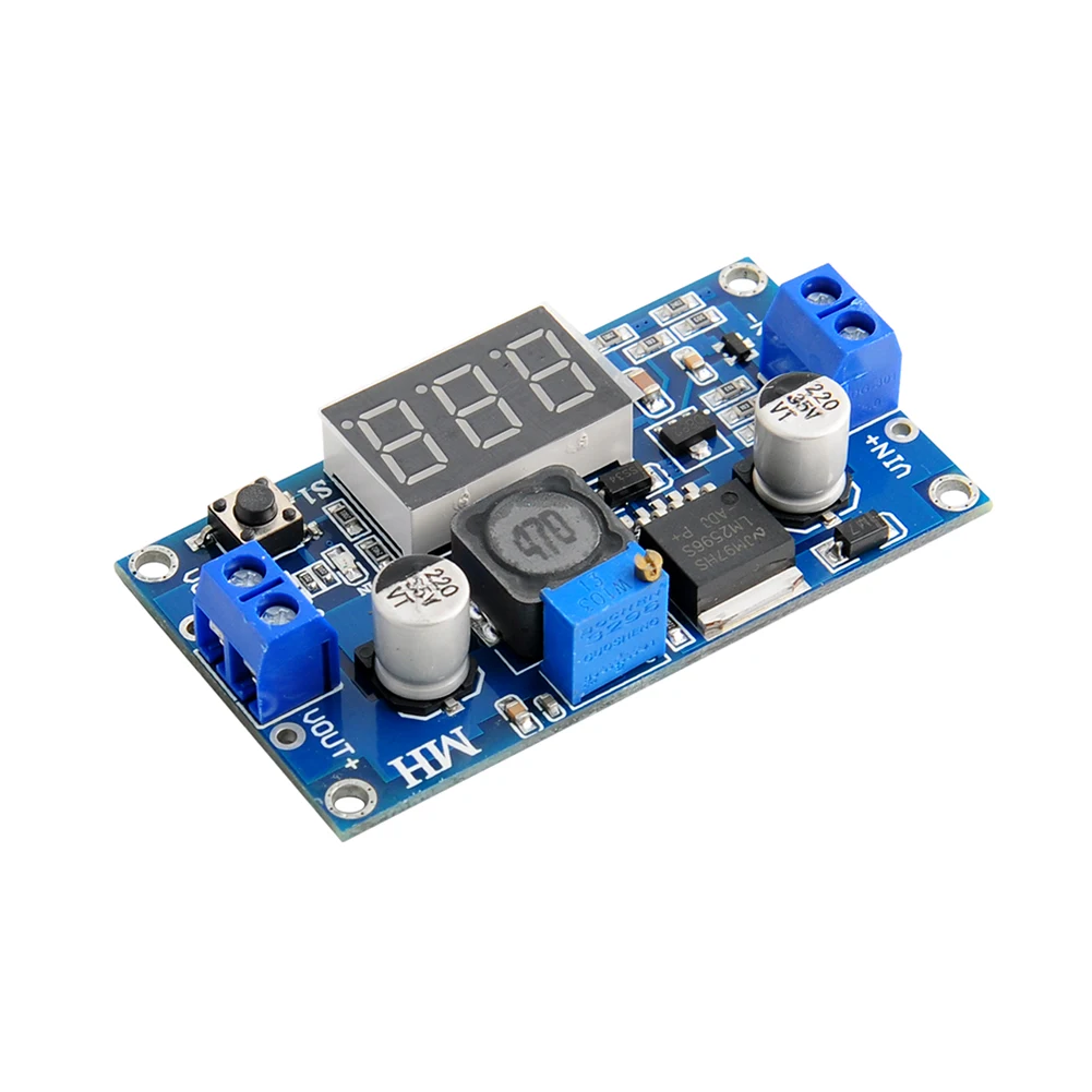 LM2596 DC-DC Adjustable Step-down Power Supply Module with Strap Calibration 3A 4-40V to 1.25-37V