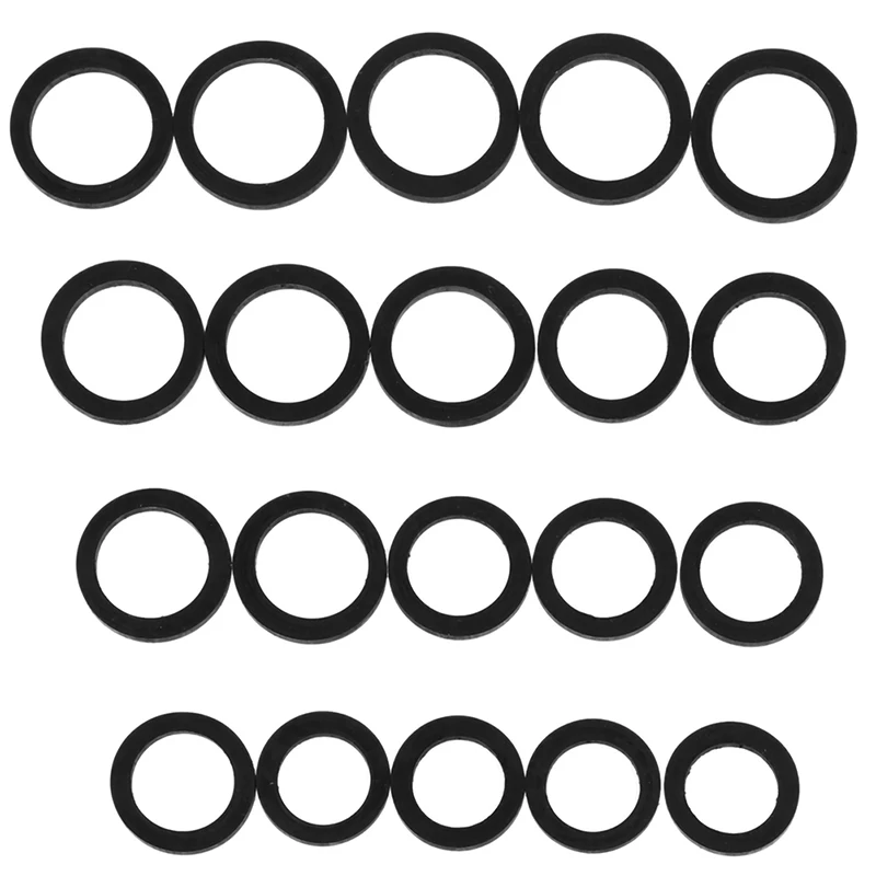 20PCS Mixed Idle Tire Wheel Belt Loop Ldler Rubber Ring for Cassette Deck Recorder Tape Stereo Audio Player