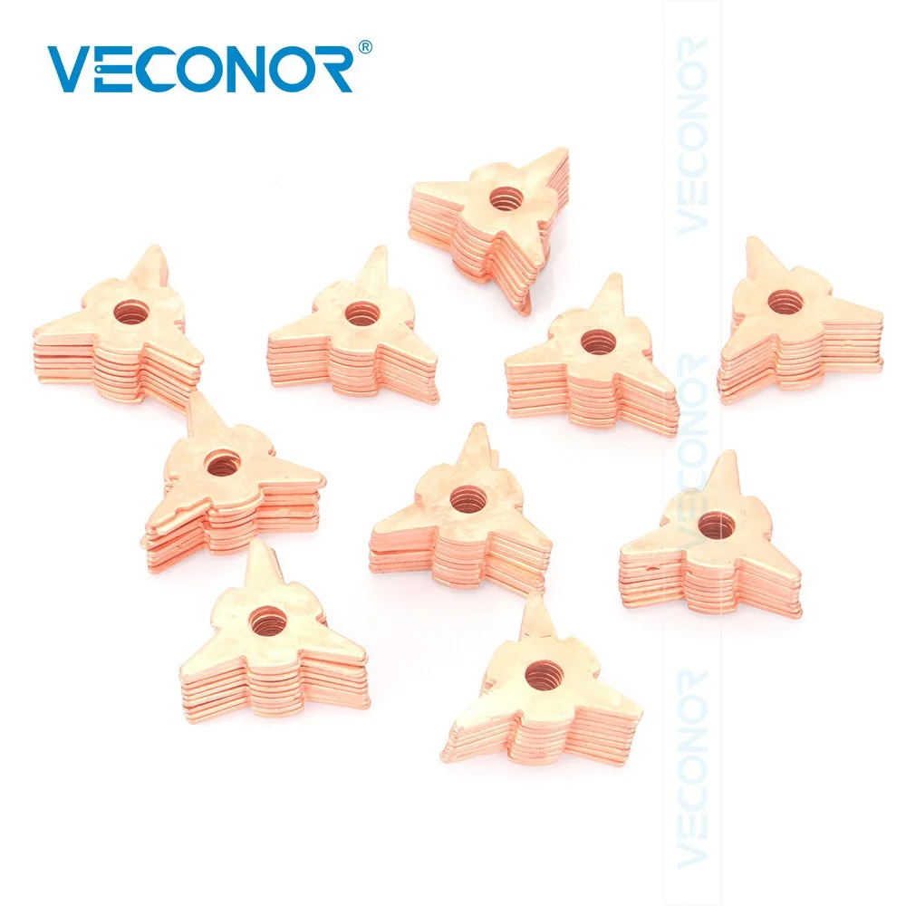 Dent Pulling Washer 100Pcs For Spot Welder Panel Pulling Star Washer Spot Welding Machine 10.8mm Hole Diameter repair machine accessories