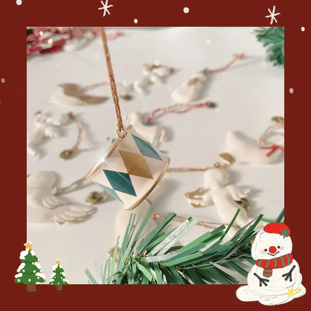 Nordic Denmark's Same Christmas Tree Decoration Pendant Soldier Angel Double Sided Iron Sheet Metal Pendant Christmas Decor