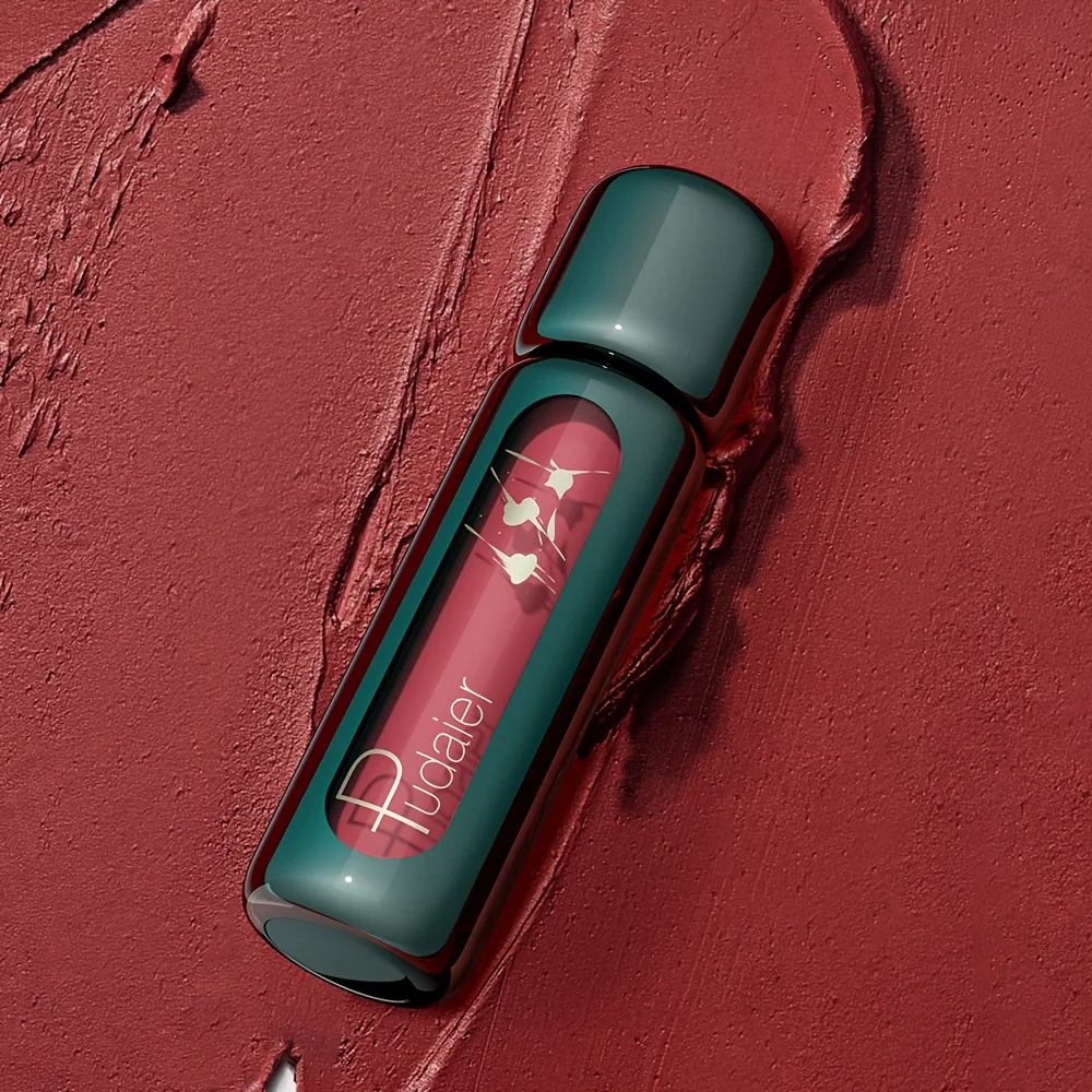 Conjunto de lápis de lábios mate e gloss de longa duração_voghion.com