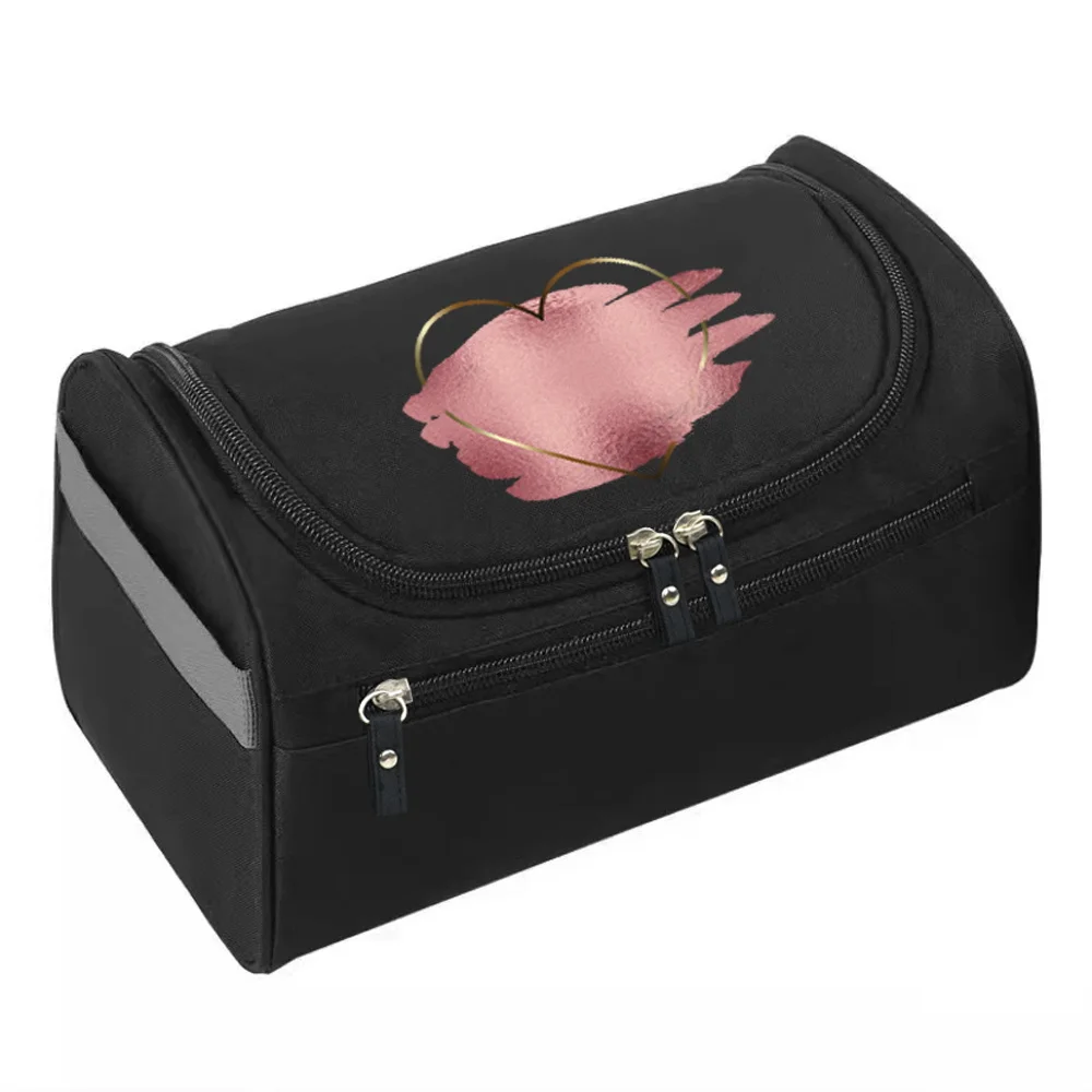 Women Makeup Bags Travel Cosmetic Bag Toiletries Organizer Waterproof Storage Neceser Hanging Love Series Bathroom Wash Bag