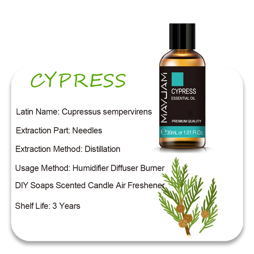 MAYJAM Essential Oils - Aromatic Bliss Collection: Lavender, Jasmine, Eucalyptus, Ylang Ylang, Vanilla, and Tea Tree