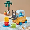 Children's Engineering Truck Forklift Press Shovel Toy Car Suit Education Stacking Toy Board Game for Party Boys Birthday Gift 4