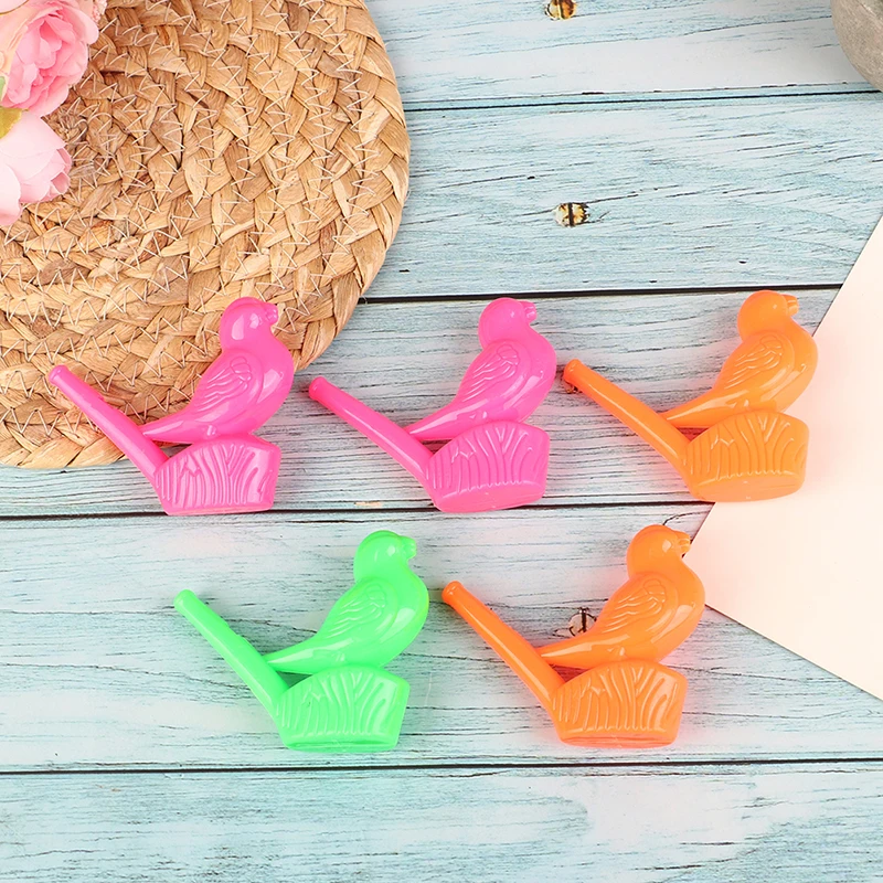 

5Pcs Novelty Water Bird Whistle Colorful Plastic Party Whistles For Kids Musical Instrument Toy Noise Maker Toys[Random ]