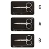1pc Stainless Steel Portable Round Head Curved Mustache Nose Ear Hair Remover Scissor Trimmer Safety Eyebrow Beauty Scissors 1