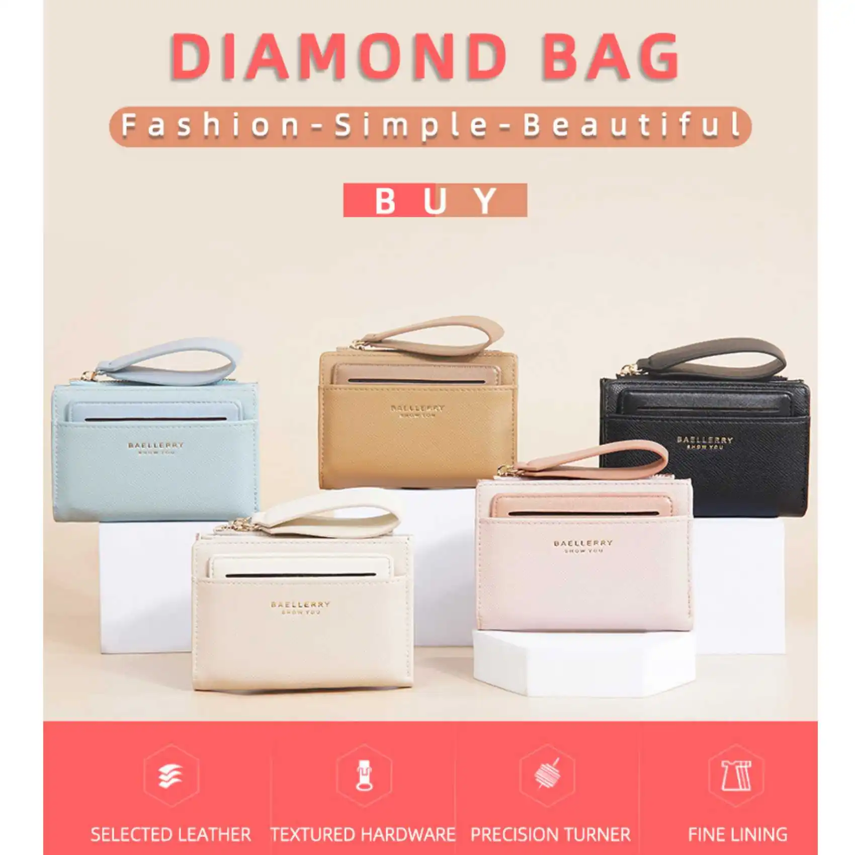 Colorblock Bifold Zipper Buckle Coin Purse Women's Short Wallet Fashion Multi-slot Card Holder coin purse women wallet card wallet coin purse wallet zipper wallets women purse women coin purse
