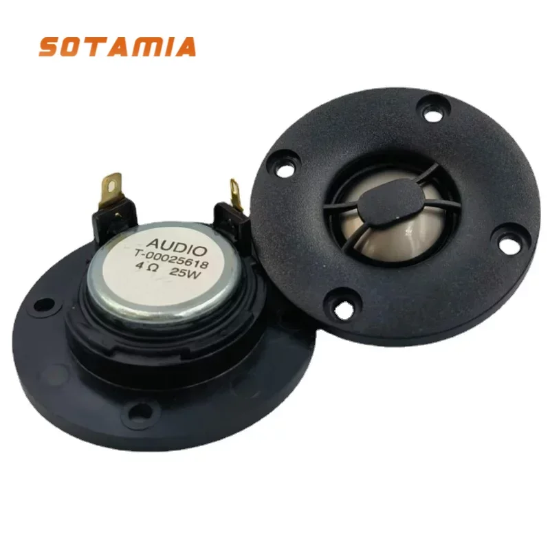 Sotamia 2Pcs Driver Per Altoparlanti Audio Alti 25 Core Titanium Film 4 Ohm 25W Altoparlante Tweeter Per Febbre Altoparlante Audio Home Theater