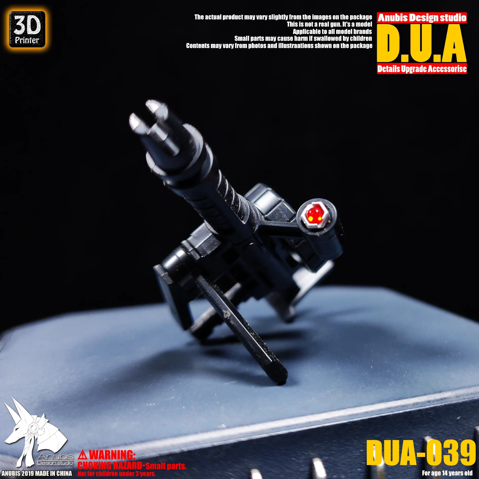 ANUBIS DUA-039 1/144 ZAKU One Eye 3D 인쇄 부품, 조립 모델 조립 도구, 취미 DIY 디테일 업그레이드 액세서리