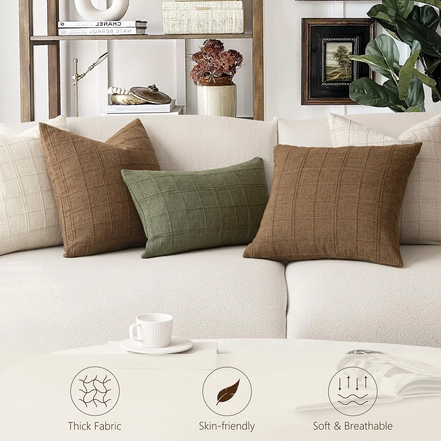 Green Square Cushion Cover image 7