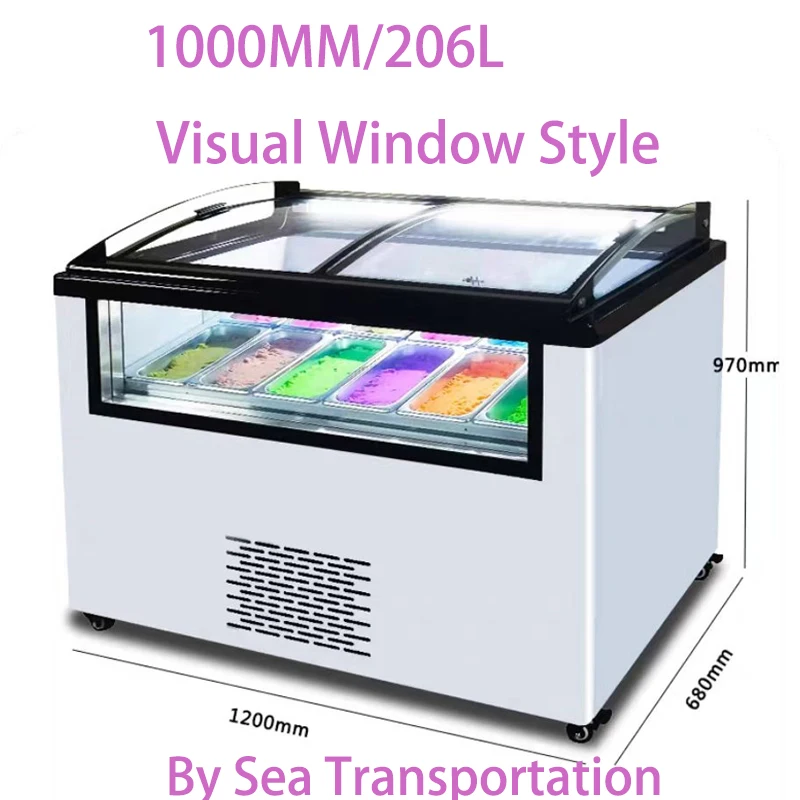 خزانة تبريد عرض الآيس كريم GSDGG فريزر كيك