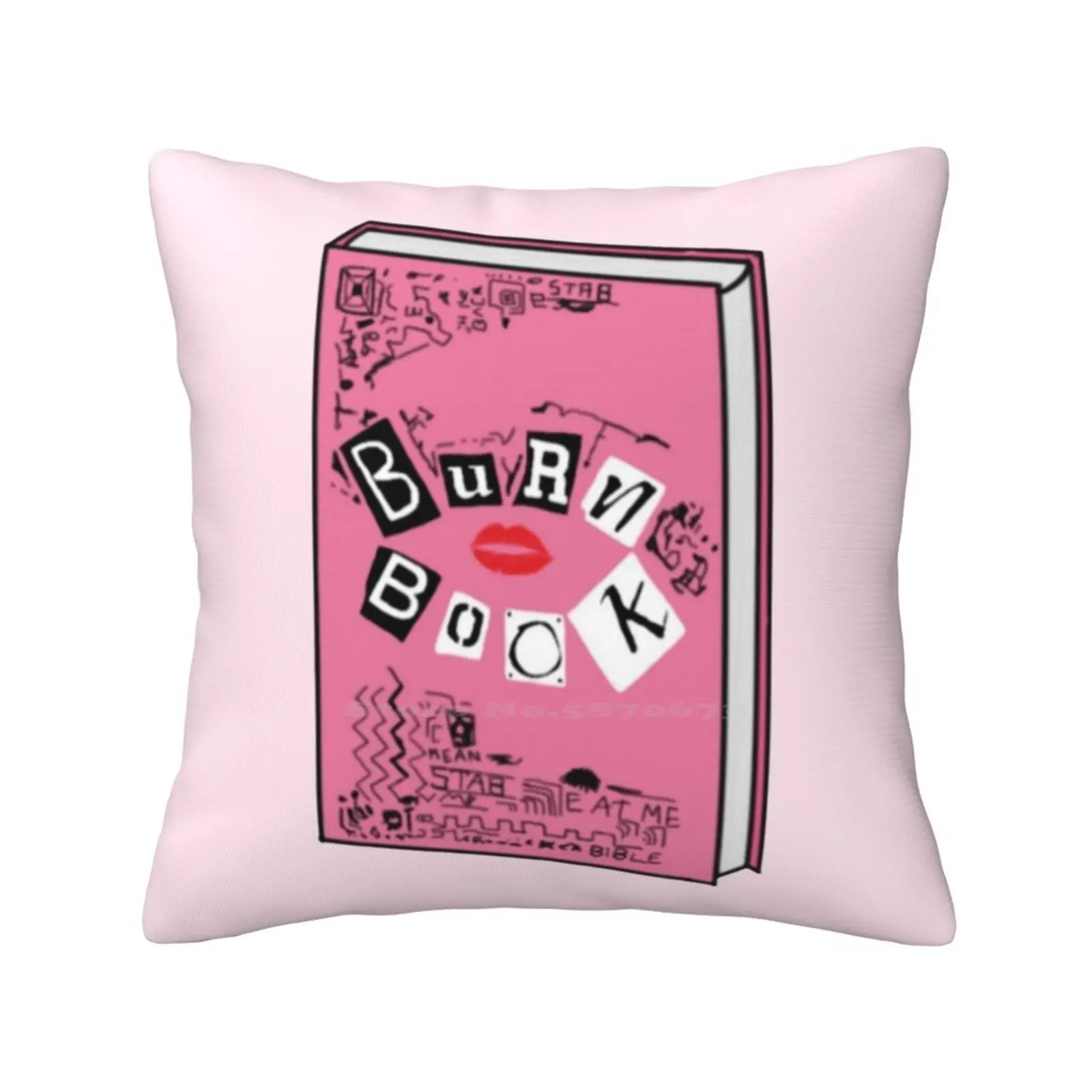 Burn Book Drawing Funny Cute Decor Square Federa Burn Book Mean Girls