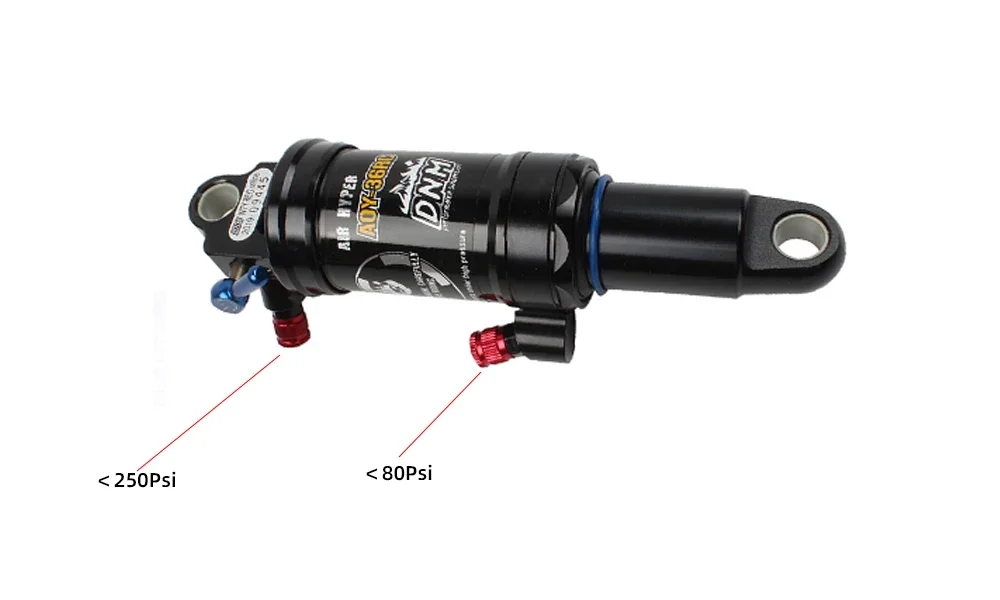 Description Picture 6 of item2025 NEW DNM AOY-36RC MTB Shock Abosorber 165mm 190mm 200mm Soft Tail Manual Control Lockable Rebound Bicycle Air Rear Shock
