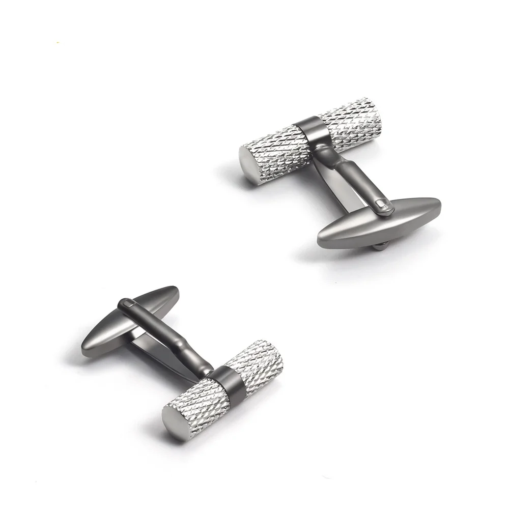 Spot New Upscale Electroplated Mixed Color Fried Dough Twists All Copper Metal Cufflinks Men's French Cufflinks_voghion.com