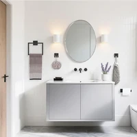 ชุดอุปกรณ์ฮาร์ดแวร์ห้องน้ำ 4 ชิ้น ได้แก่ ห่วงแขวนผ้าเช็ดตัว ที่ใส่กระดาษ ตะขอแขวนผ้า และราวแขวนผ้าติดผนัง (สีดำ) 2