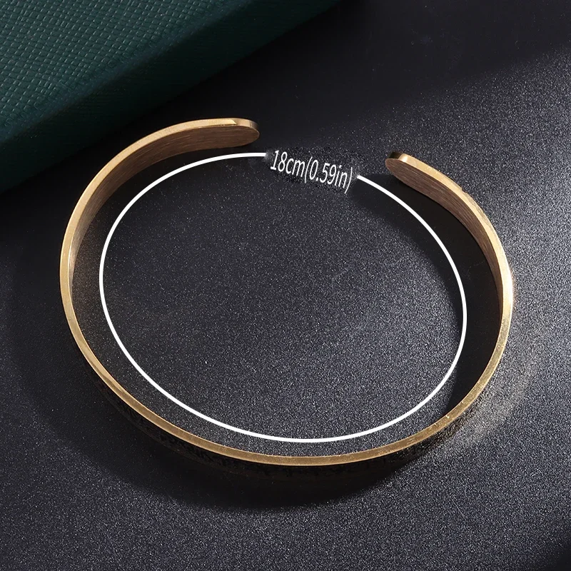 Stainless Steel Bracelet Ayatul Kursi Islamic Muslim Quran Verse Cuff for Men Women Ramadhan Festival Jewelry Gift