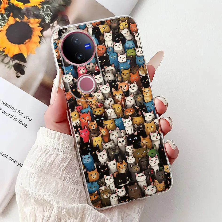 Luxury Marble Lion Soft Silicone Clear Bumper Case