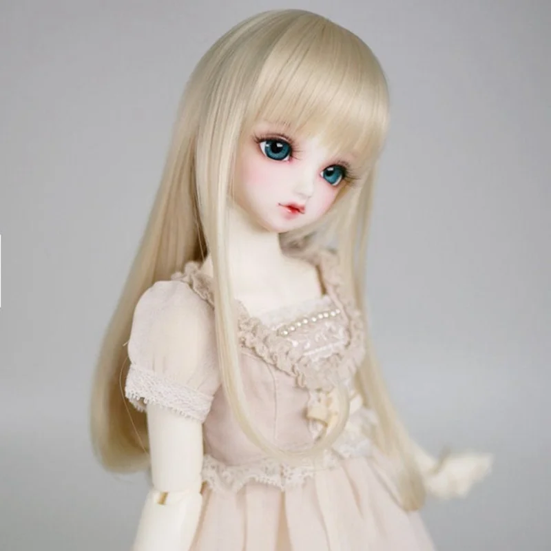 1/3 1/4 1/6 Bjd парик аксессуары для 60 см кукольный светильник золотые длинные волосы с