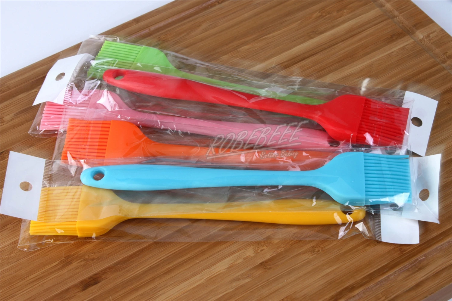 21cm Small Size Integrated Style Silicone Pastry Brush Barbeque Brushes BBQ Oil Tools Baking Gadgets Various Colors