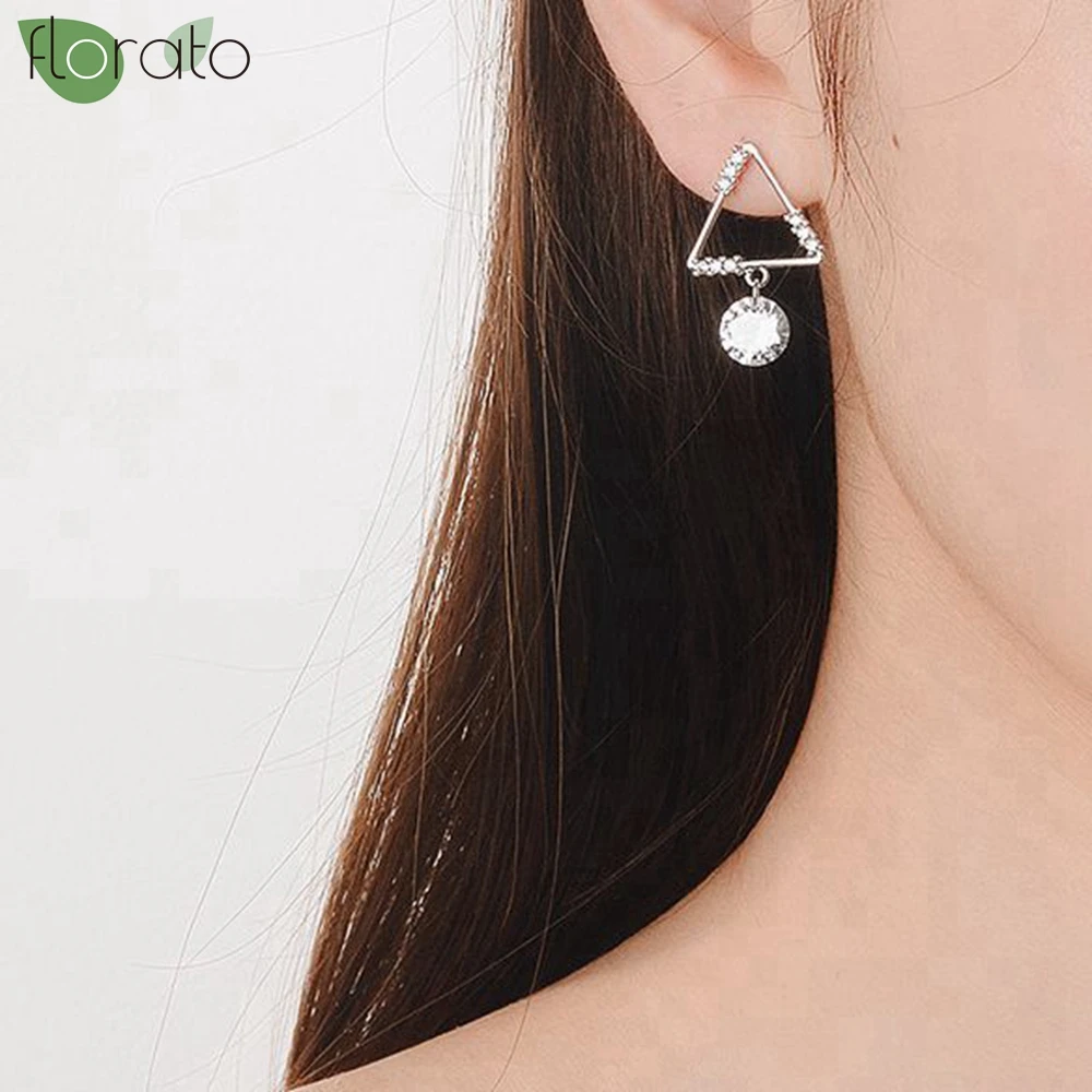 Женские серьги-гвоздики из серебра 925 пробы