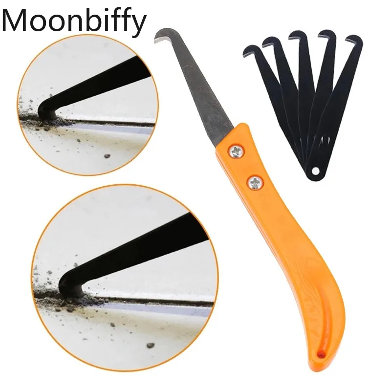 

Professional Cleaning and Removal of Old Grout Hand Tools Tile Gap Repair Tool Hook Knife Tungsten Steel Joint Notcher Collator