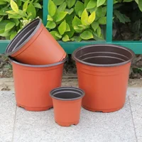 10pcs Thin section Flowerpot Plastic Grow Box Fall Resistant Tray For Garden Plants Nursery Cup Transplant Flower Plant Pots 4