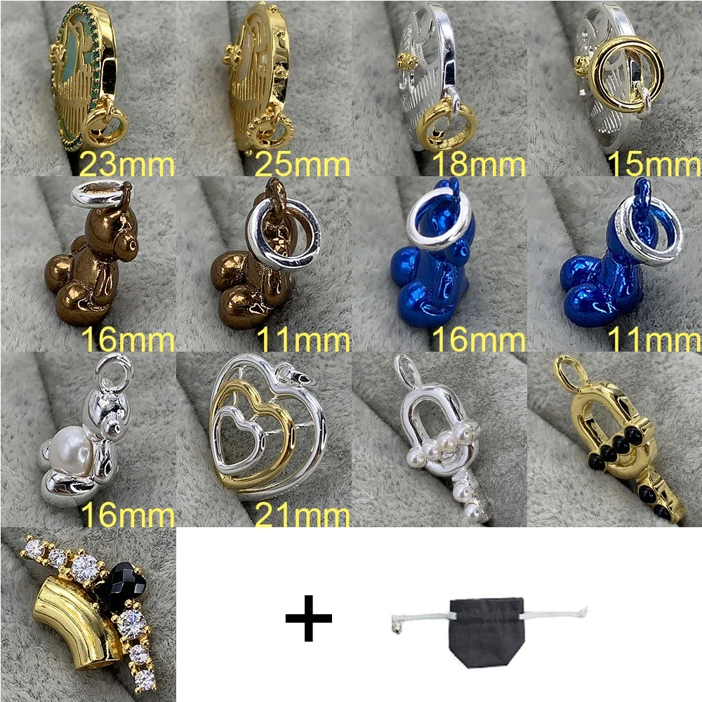 

2023 New 100% 925 Sterling Silver Suitable for Women Spanish Bear Pendant Original Jewelry Gift Factory Free Delivery with bag