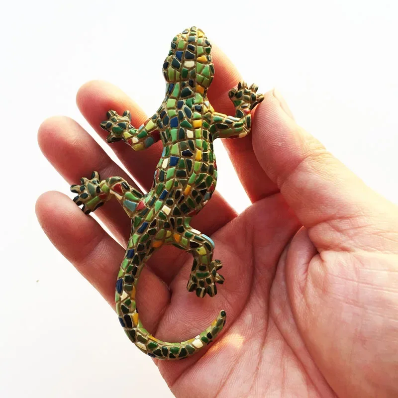 3D Spanish Dominican Republic Tourism Commemorative Lizard Gecko Refrigerator Magnets Fridge Sticker for Home Decor magnetic fridge magnets,magnetic sticker,magnetic fridge stickers,refrigerator decor