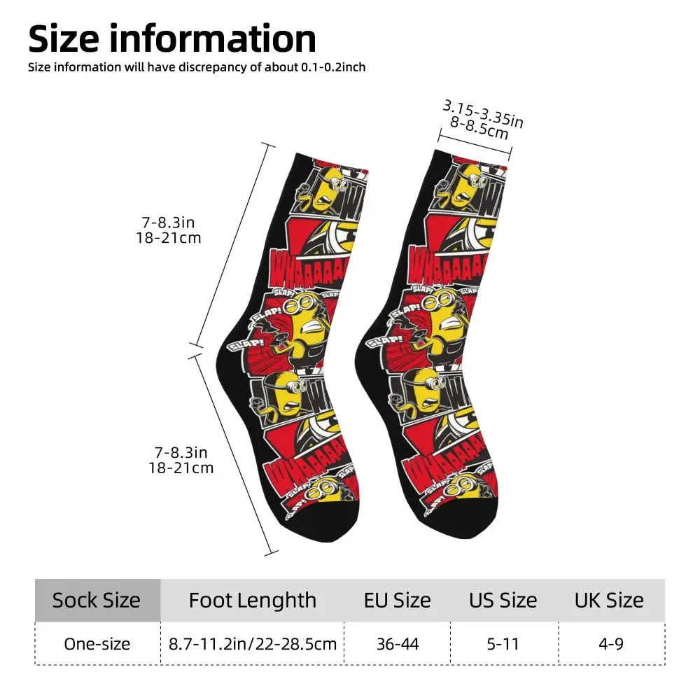 Custom Cool Print M- Minions Cartoon Socks for Women Men Stretchy Summer Autumn Winter M- Minions Bananas Crew Socks 35 S4d6b2d1f025a497d8ccfa4ead14cf508o