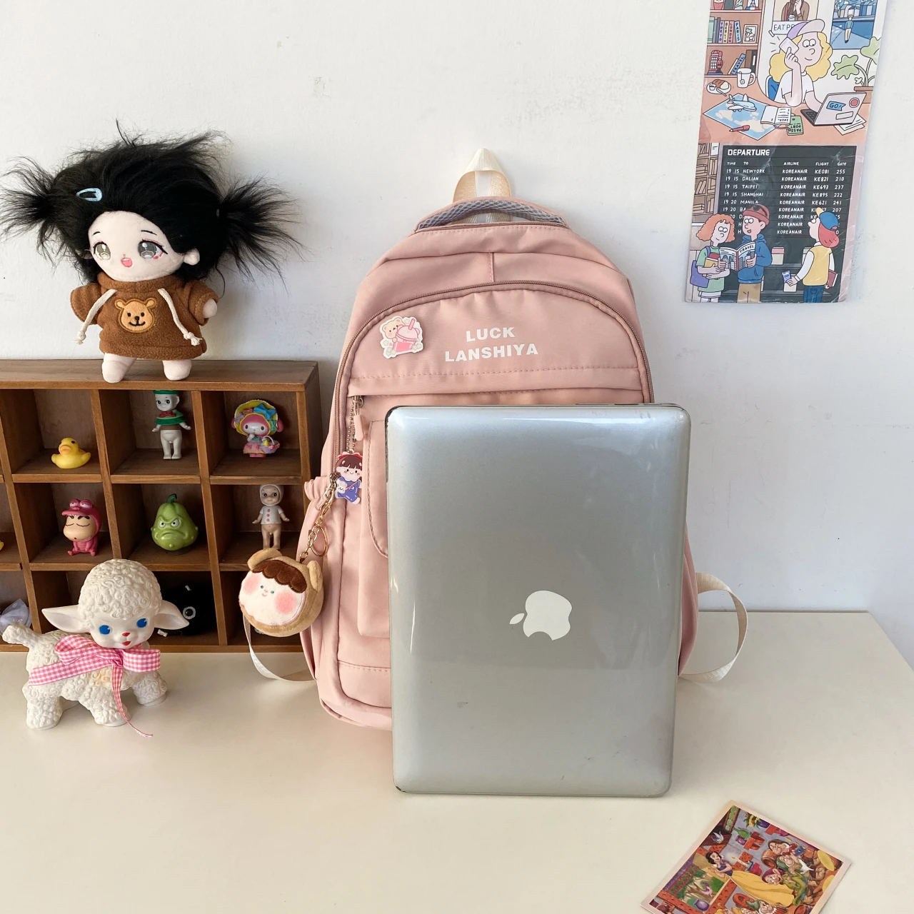 High Capacit Kawaii school Backpack for Girls cute Mochila  Waterproof bookbag Teens College Student Large Travel Shoulder Bag