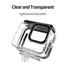 

Upgrade 60 M Anticollision Waterproof Housing Case For GoPro Hero 9 Action Camera Accessories Protective Shell Cover Accessories